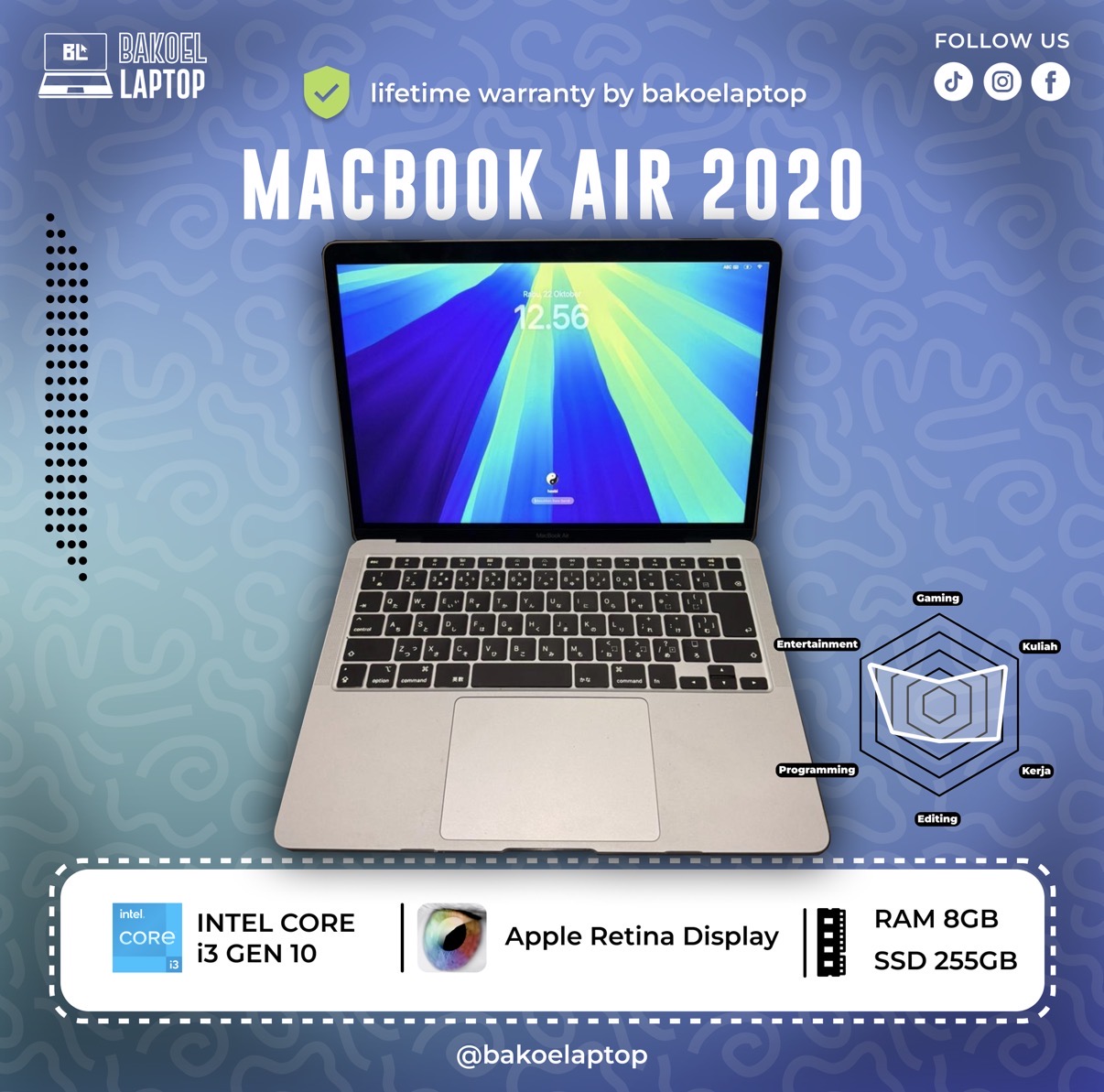 MACBOOK AIR 2020 i3