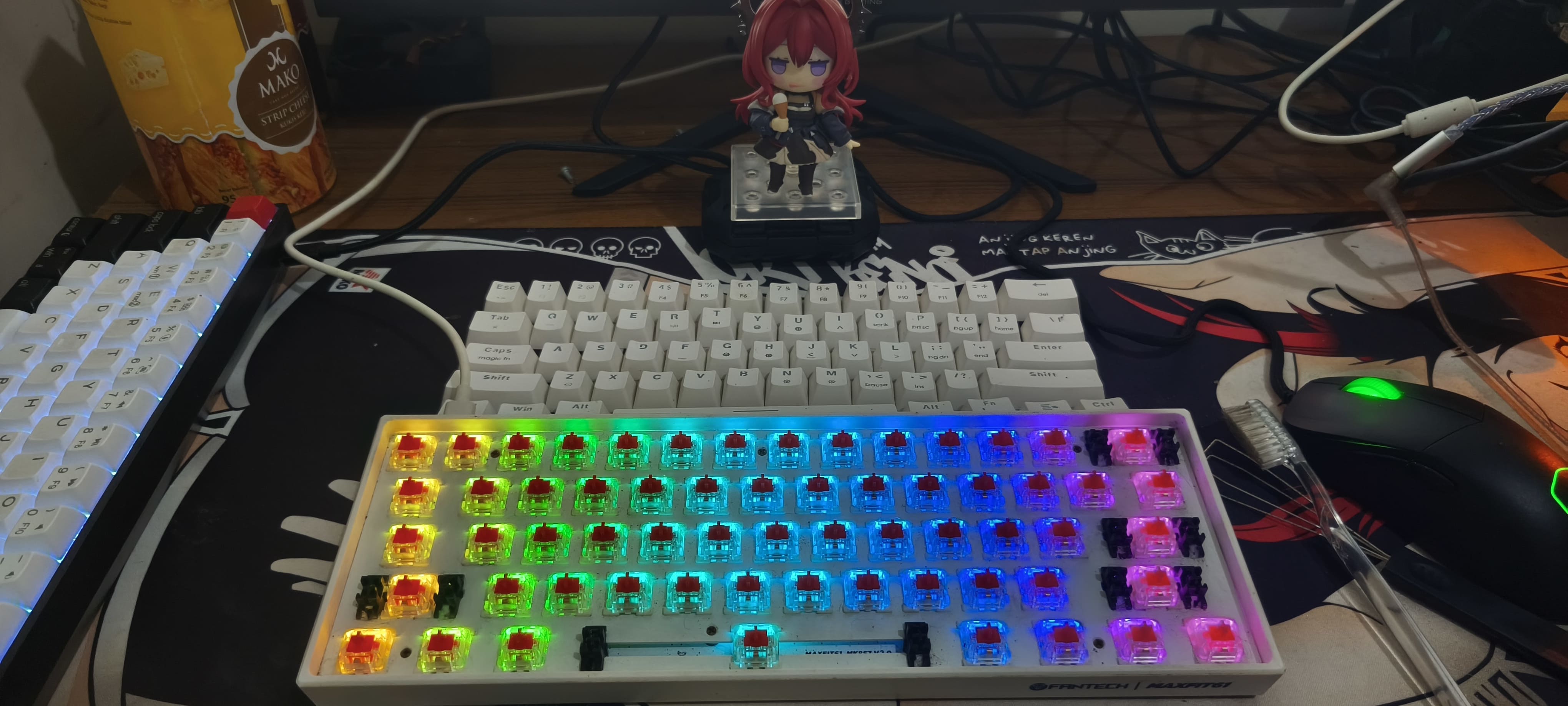 Fantech Maxfit 61 White (red switch) thumbnail 2